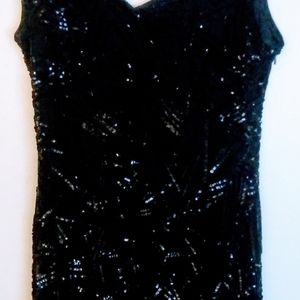 Sequence black dress